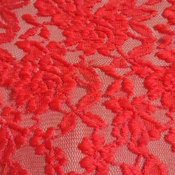 Melrose Pink Lace Illusion A Line Dress; Size 10 - Picture 8 of 8